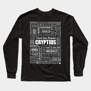 Cryptids in gray Long Sleeve T-Shirt